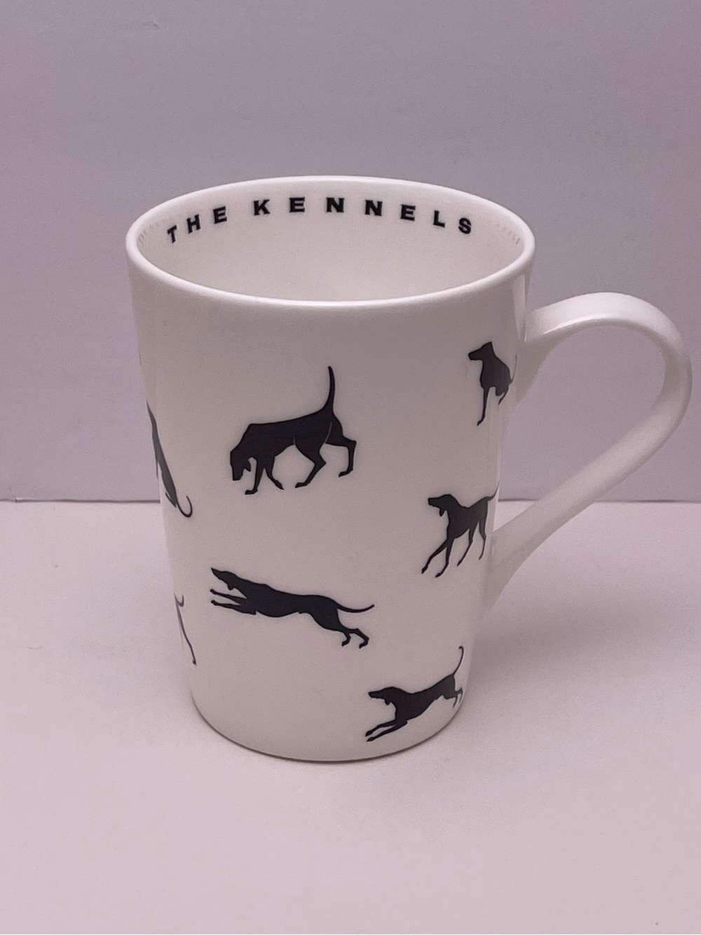 The Kennels Bone China Mug with Silhouette Dog Print Tea Coffee Cup Mug